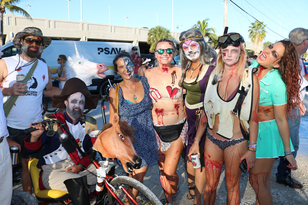 Zombie Bike Ride 2018 photo - Duval Street, Key West